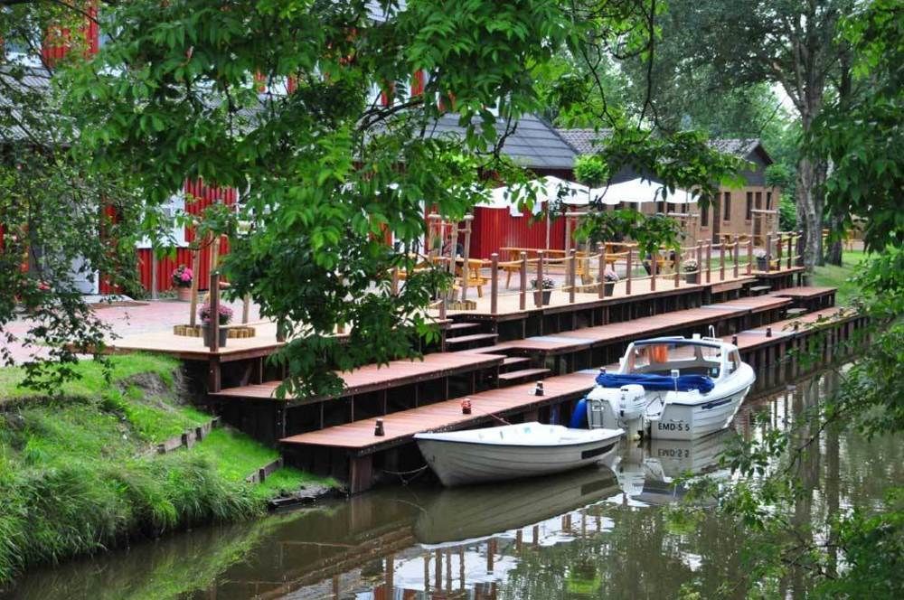 Hotel Bootshaus Bedekaspel Esterno foto